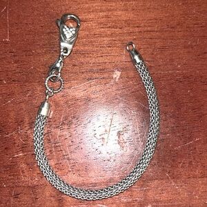 Brighton Braided Charm Bracelet with heart clasp